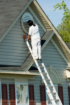 Exterior Painting being performed by an experienced Saffas Painting LLC painter.